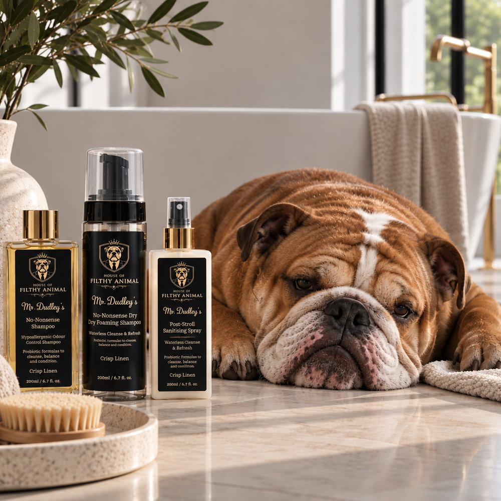 Mr Dudley's Prebiotic Dry Shampoo Glow-Up Kit for Dogs | 250ml