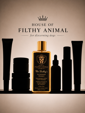 Mr Dudley's luxury prebiotic dog shampoo in Crisp Linen