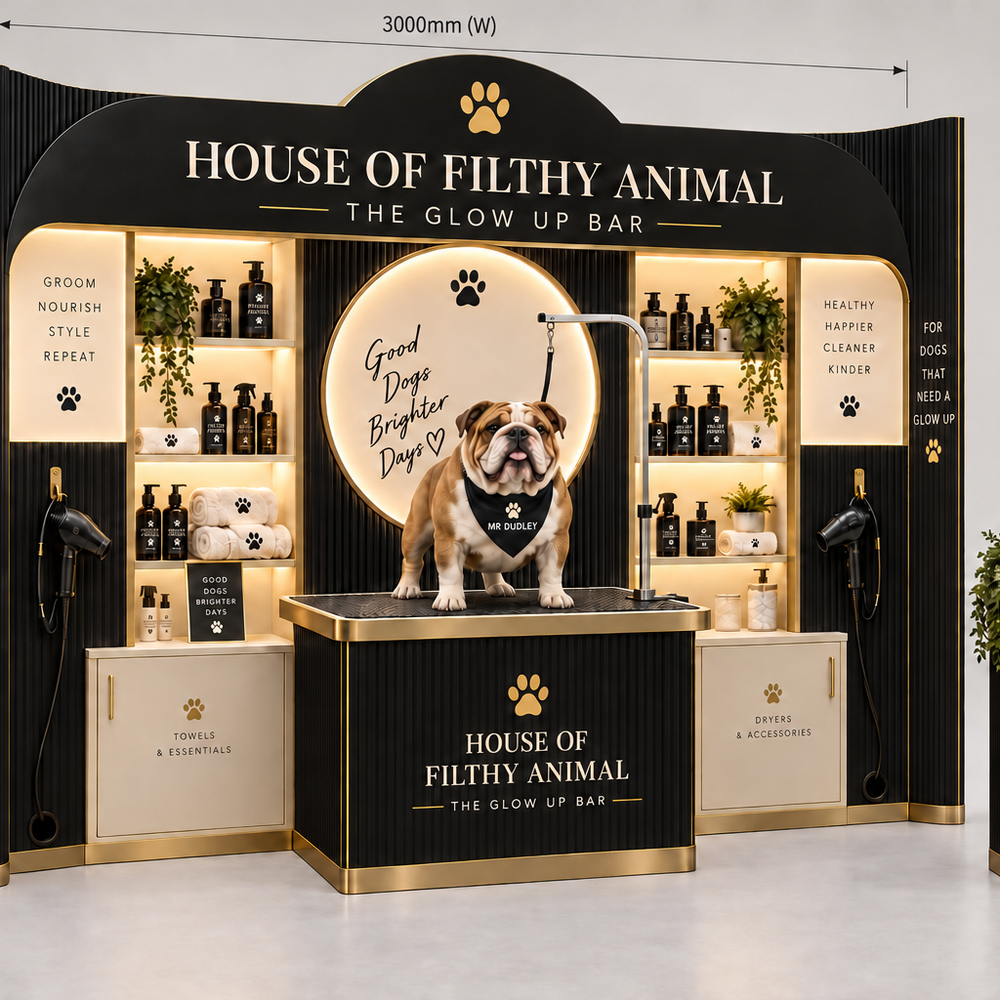The Unbothered Glow-Up | Waterless Dog Grooming Event at Deansgate Square, Manchester | Mon 2 Nov