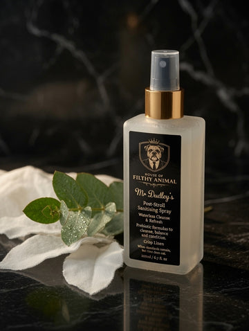 Prebiotic dog grooming spray for odour control by House of Filthy Animal.