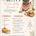 Healthy homemade dog treat recipe card. Beautifully designed and easy to follow.