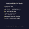 What's inside the free Sober October dog walks planner